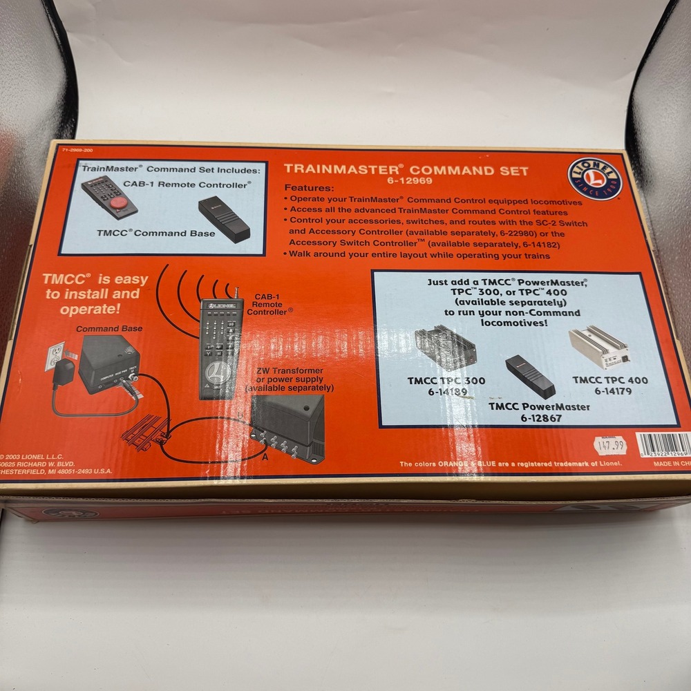 Lionel TrainMaster Command Set TMCC CAB-1 Remote and Base-1 Black O Gauge - Picture 7 of 9